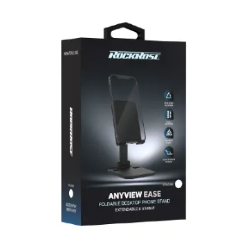 صورة RockRose Anyview Ease fully Foldable, Portable, Extendable, and Stable Desktop Phone Stand