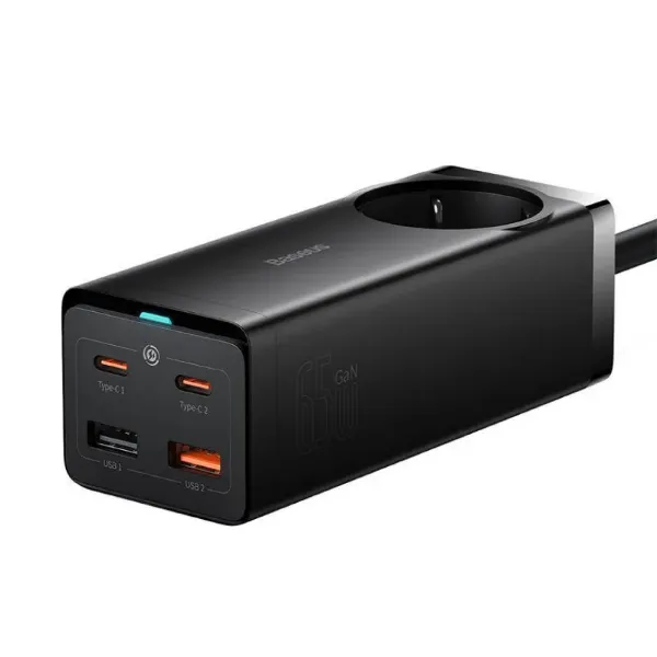 صورة Baseus GaN3 Pro Desktop Powerstrip AC+2U+2C 65W