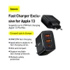 صورة Baseus Compact Quick Charger 2U+C 30W EU 