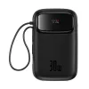 Picture of Baseus QPow 2 Digital Display Fast-Charging Power Bank with 2 Built-in Cables 10000mAh 30W