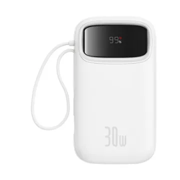 Picture of Baseus QPow 2 Digital Display Fast-Charging Power Bank with 2 Built-in Type-C Cable 20000mAh 30W