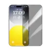 Picture of Baseus Sapphire Series Privacy Protection Tempered Glass Screen Protector (with Built-in Dust Filter) for iPhone 15 Pro Max
