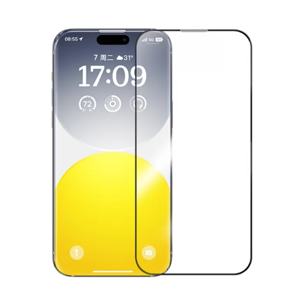 Picture of Baseus Sapphire Series HD Tempered-Glass Screen Protector (with Built-in Dust Filter) for iPhone 15/16
