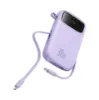 Picture of Baseus QPow 2 Digital Display Fast-Charging Power Bank with 2 Built-in Type-C Cable 20000mAh 30W