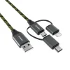 Picture of Zain Aluminum Alloy 3-in-1 Charge and Sync Cable 60W