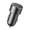 Picture of Baseus Car Charger Splitter 2x USB 3.1A 17W + 2x Cigarette Lighter Socket 80W