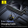 Picture of Baseus Circular Plastic Car Charger (U+C) + (C&L) Cable 60W