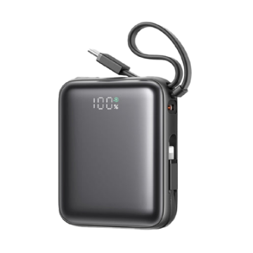 Picture of Joyroom JR-PBF27 22.5W mini Power Bank with Dual Cables (Lightning & Type-C) 10000mAh