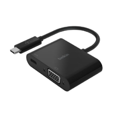 Picture of Belkin USB-C to VGA adapter with up to 60W of Power Delivery