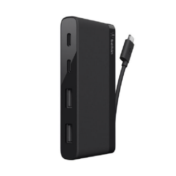 Picture of Belkin USB-C 4-Port Mini Hub, 5Gbps Data Transfer Speeds (shared)