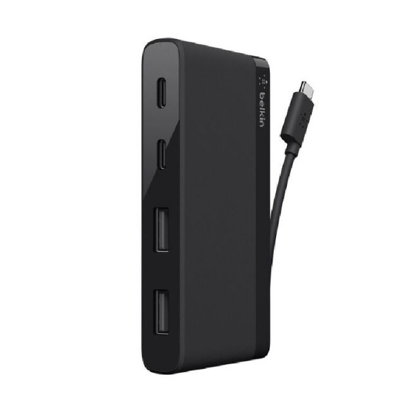 Picture of Belkin USB-C 4-Port Mini Hub, 5Gbps Data Transfer Speeds (shared)