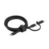 Picture of Belkin BOOSTCHARGE 2-in-1 USB-C to USB-C Braided Cable with Lightning adapter