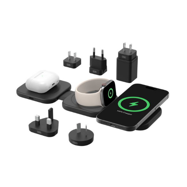 Picture of Belkin BoostCharge 3-in-1 Travel Wireless Charging Pad with Qi2 Magnetic 15W