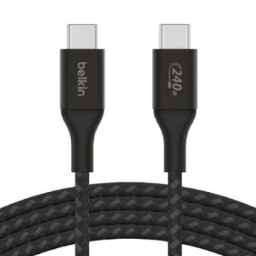 Picture of Belkin BoostCharge USB-C to USB-C Braided Cable 240W PD, 48V/5A
