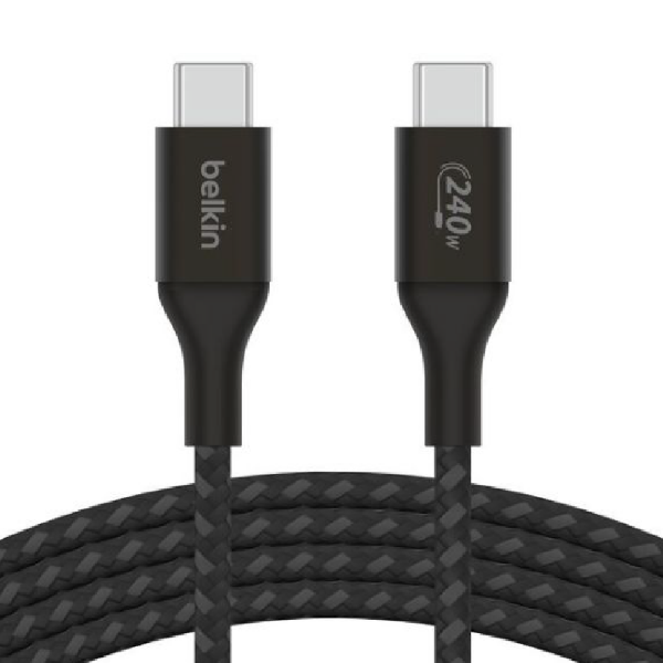 Picture of Belkin BoostCharge USB-C to USB-C Braided Cable 240W PD, 48V/5A