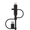 Picture of Belkin BoostCharge Universal Cable, USB-A cable with USB-C, Micro-USB and Lightning connectors