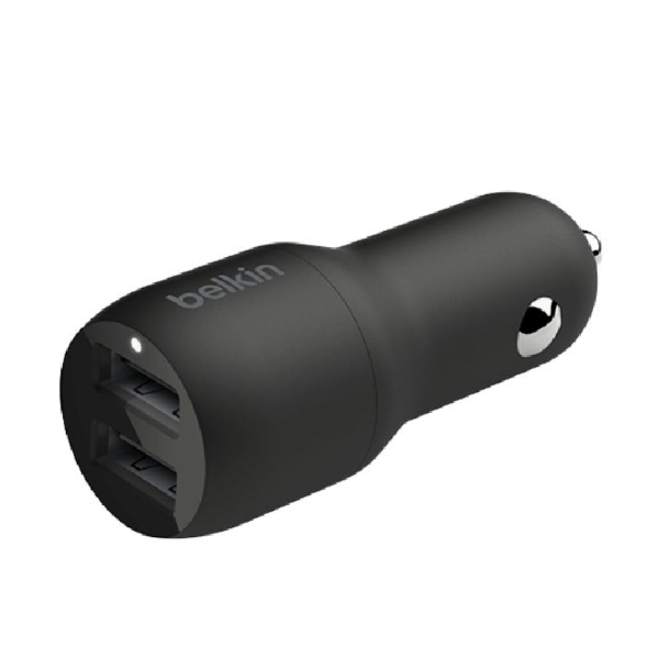 Picture of Belkin BoostCharge Dual USB-A Car Charger 24W, 12W power from each port
