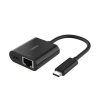Picture of Belkin USB-C to Ethernet adapter with Power Delivery up to 100W